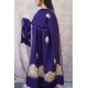 Kashmiri Violet Stole With Embroidery